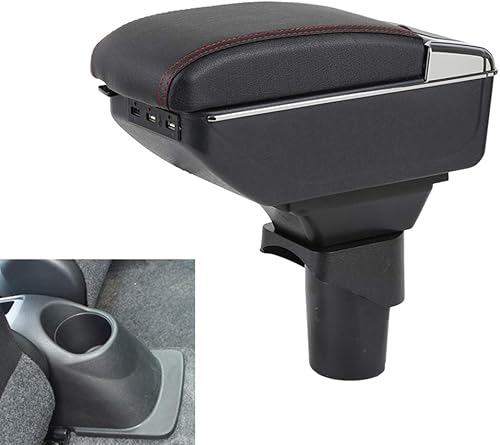 Reposabrazos de cuero del coche piezas interiores consola central reposabrazos caja asiento consola para Nissan marzo 2010 2011 2012 2013 2014 2015