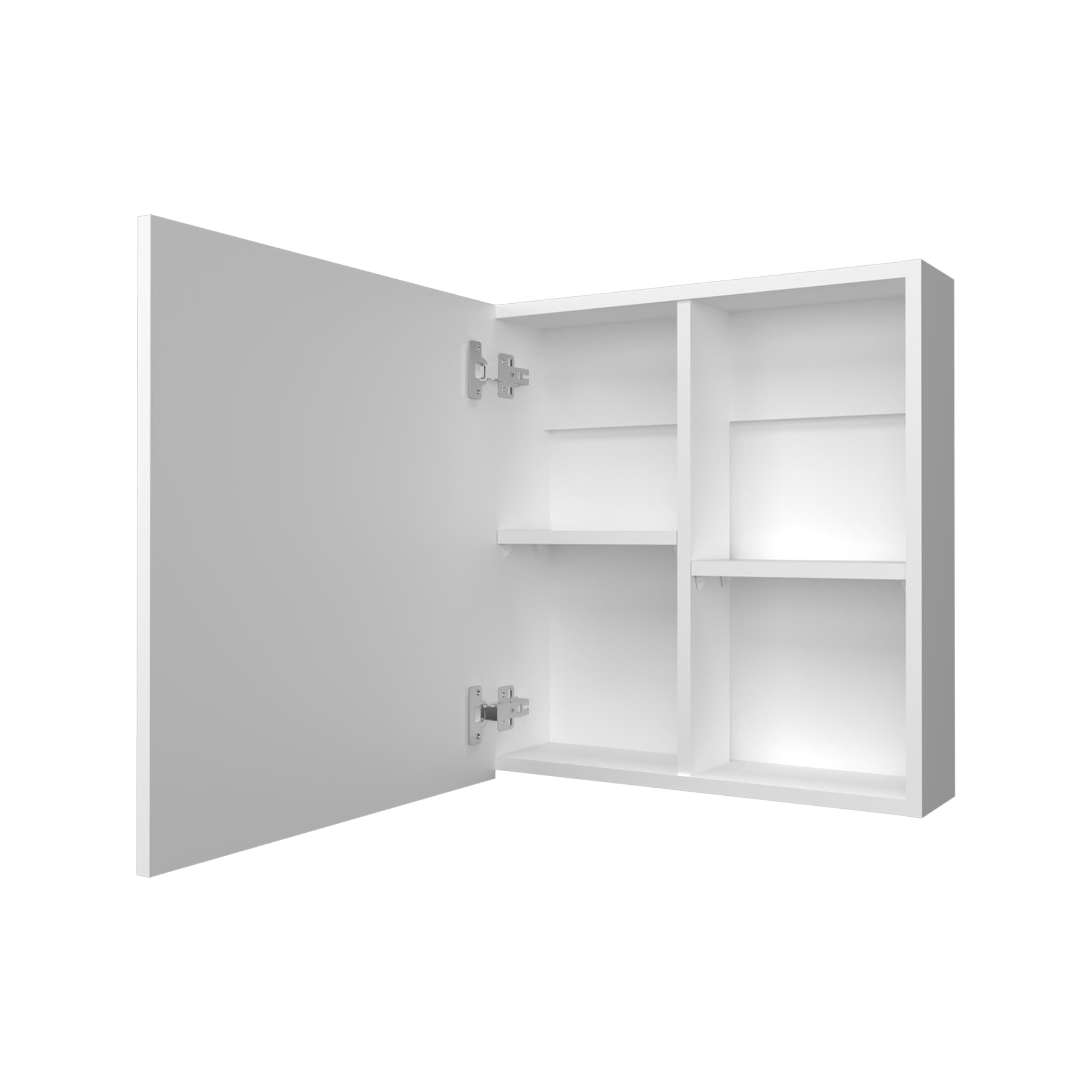 Wall-Mounted Bathroom Storage with Integrated Mirror and Ample Compartments