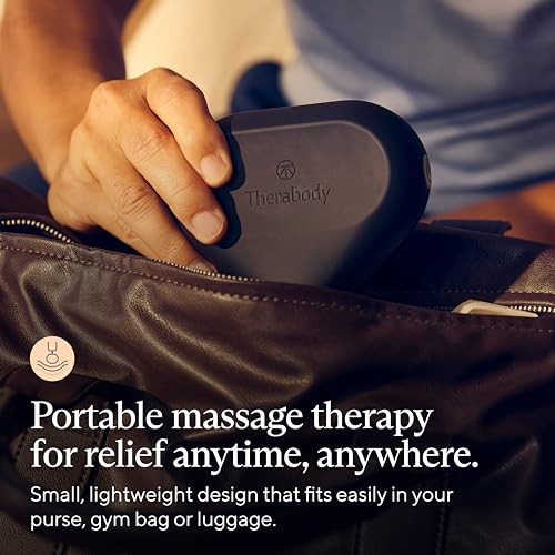 Mini Massage Gun for On-The-Go Muscle Pain Relief (Black 2.0)