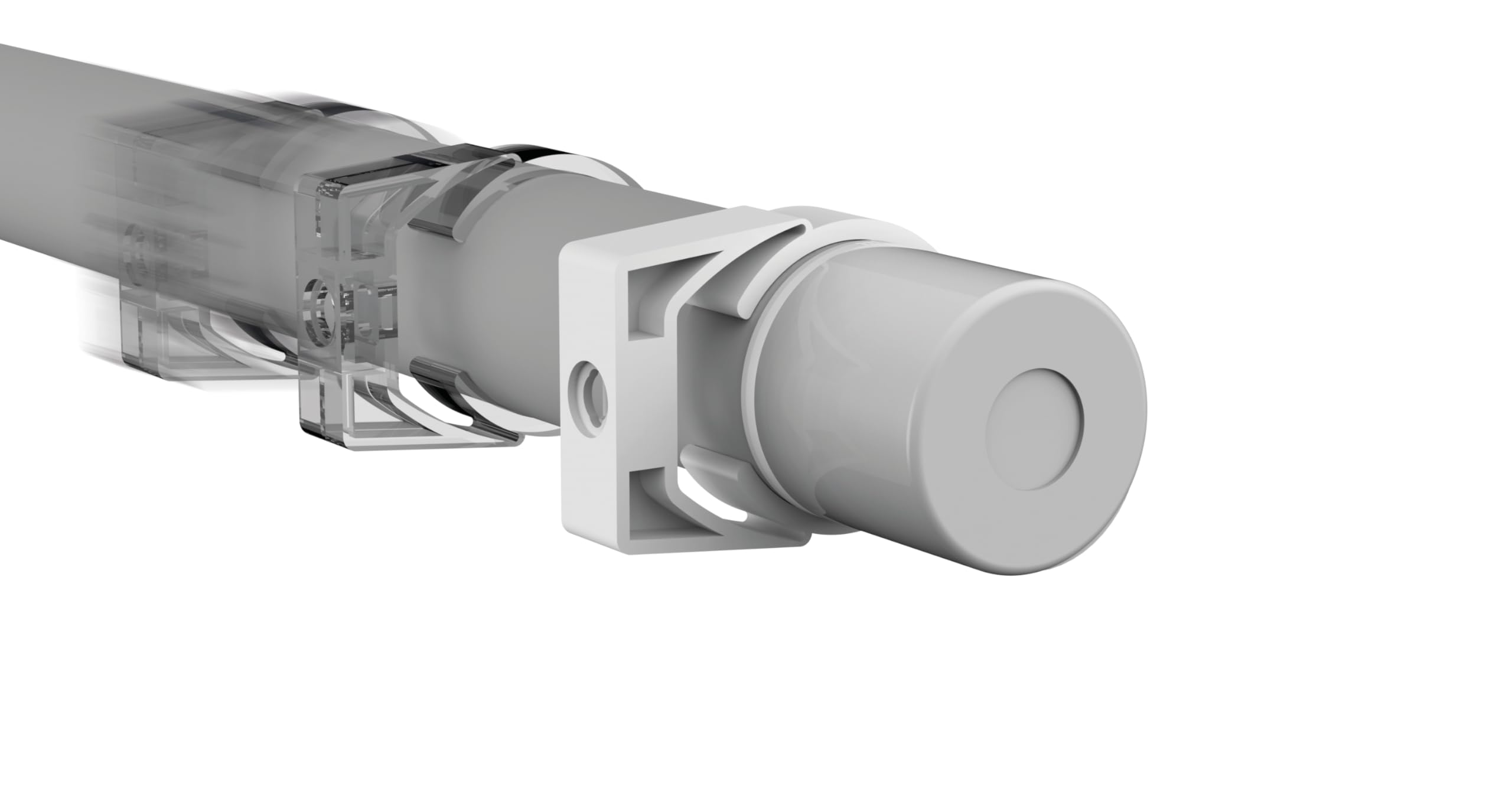 LED-Feuchtraumleuchte IndustryLUX TUBOLA 1500 K3 811595300022, 150 cm, neutral- bis kaltweiß 4000K/5000K/6500K, IP65, 28W, 4.200 lm, Weiß
