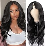 BDBDBD V Part Wig Human Hair Body Wave 100% Real Human Hair Upgrade U Part Human Hair Wig 180% Density Beginner Friendly Natural Color (16 inch)
