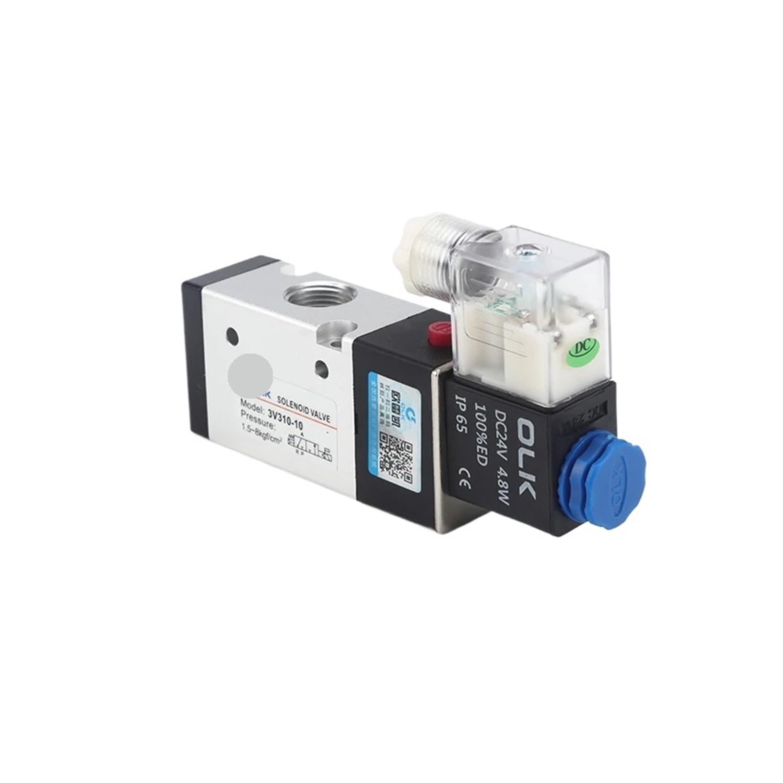 Aynrjkkx Dc12v 3V310-10-Nc Normally Close 3/8" 3 Port 2 Position 3/2 Way Pneumatic Valve Solenoid Body(,3V310-10-Nc)