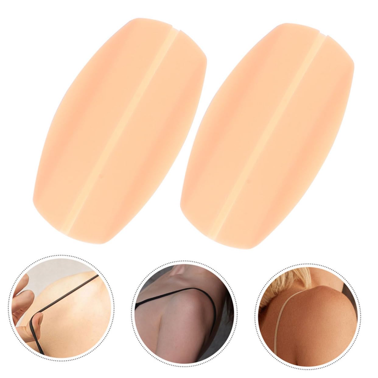 Healeved Hombreras Hombro Invisible Sostén Apoyo Almohadillas De Correa De Sujetador De Silicona Hombrera Reutilizable Almohadillas Para Sujetador Gel De Sílice