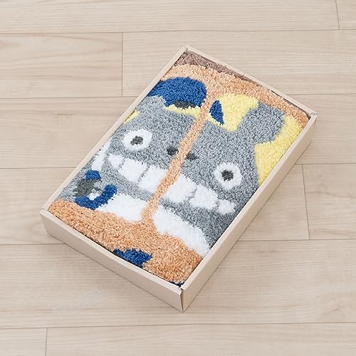 センコー(Senko) となりのトトロ バスのりトトロ バスマット 約40×60cm 帯つきギフト箱入り ベージュ 滑りにくい キャラ 可愛い 58341 [5]