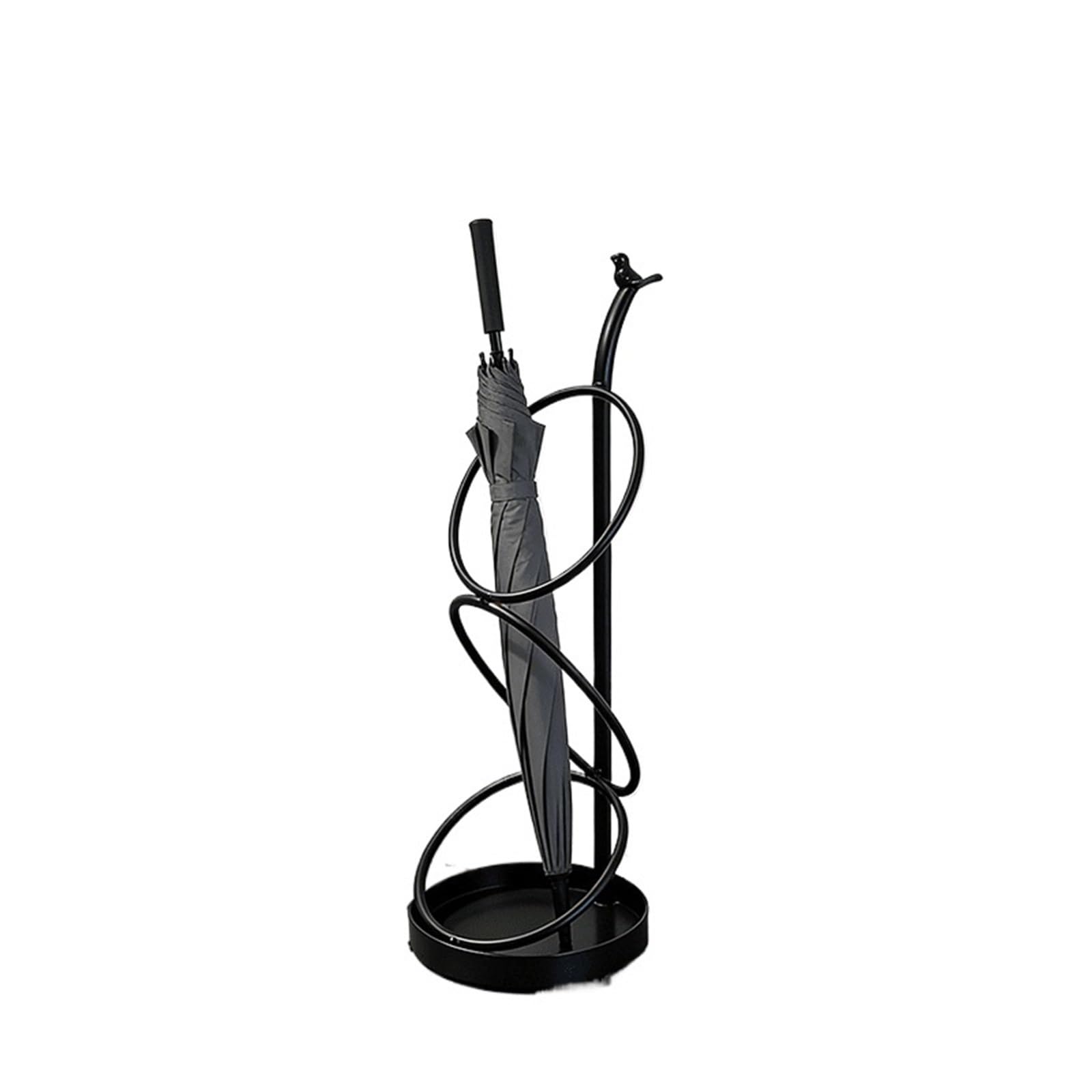 PSNKLMM Umbrella Stand Rack Classic Iron Durable Metal Holder Entrance Drain Bucket Storage Organizer