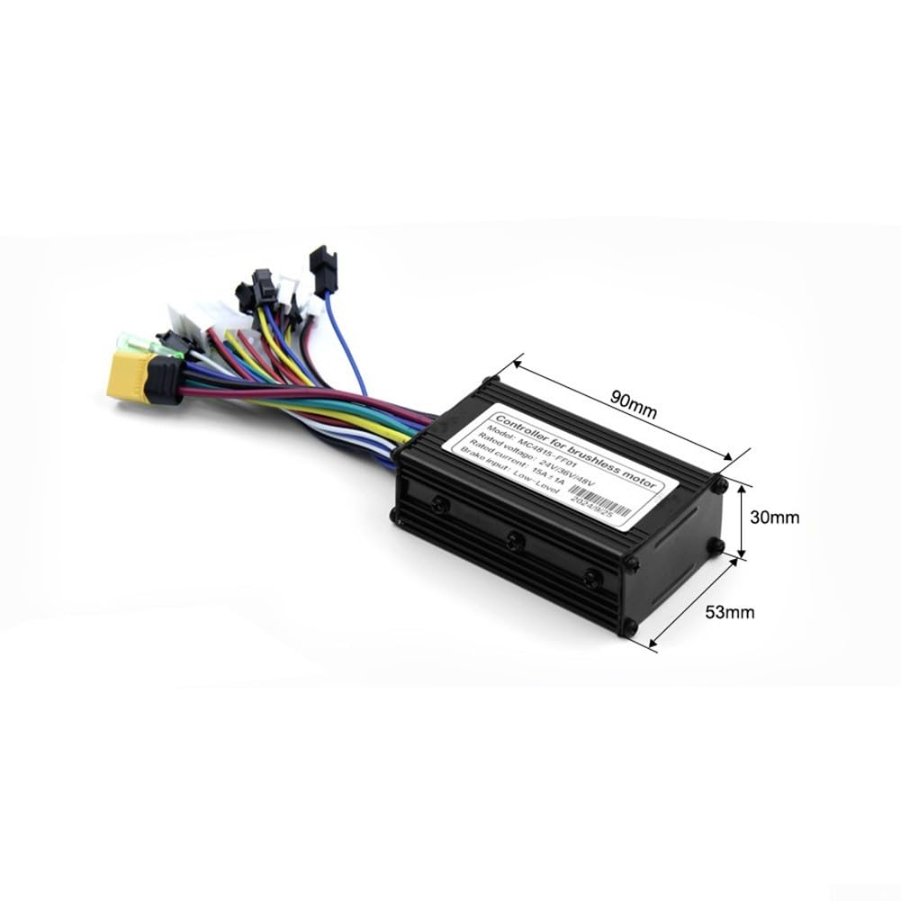 Contrôleur de vélo électrique, 15 A, 24 V, 36 V, 48 V, 250 W, 350 W, onde sinusoïdale intelligente à 3 modes pour scooter électrique au lithium sans balais