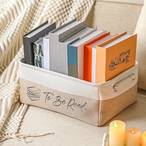 Marsui 1 Pcs TBR Basket Book Lover Gifts for Women Book Storage Bin Bookish - Image 4