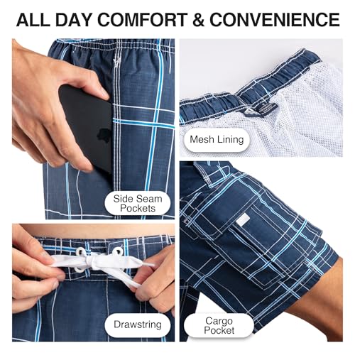 Image of Kanu Surf Men's Flex Plaid Swimtrunk