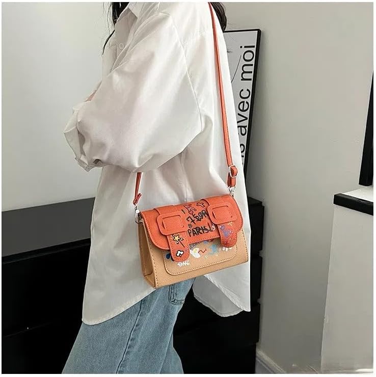 MIAC Graffiti Shoulder Bags for Women,Trendy Design Shoulder Purse,Cute Crossbody Bags - Image 5