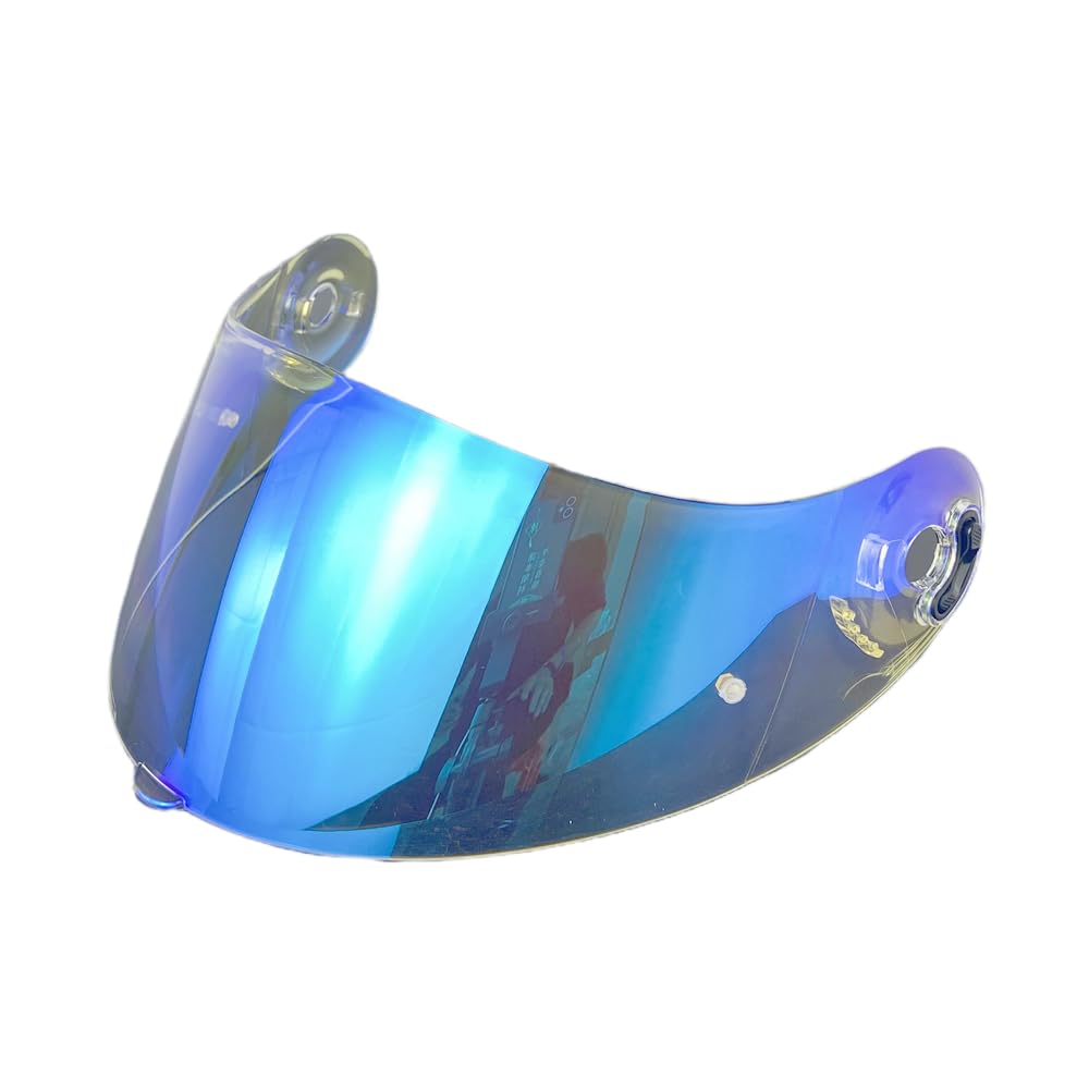 BSTOP X803 Helmet Shield for NOLAN X803RS X802RR X702 X661 X803 Full Face Helmet Visor Casque Moto Accessories (Revo Clear Blue-day and night)