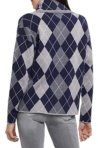 Tribal Women's L/S Cowl Nk Sweater, Nautical, Large #TOP1