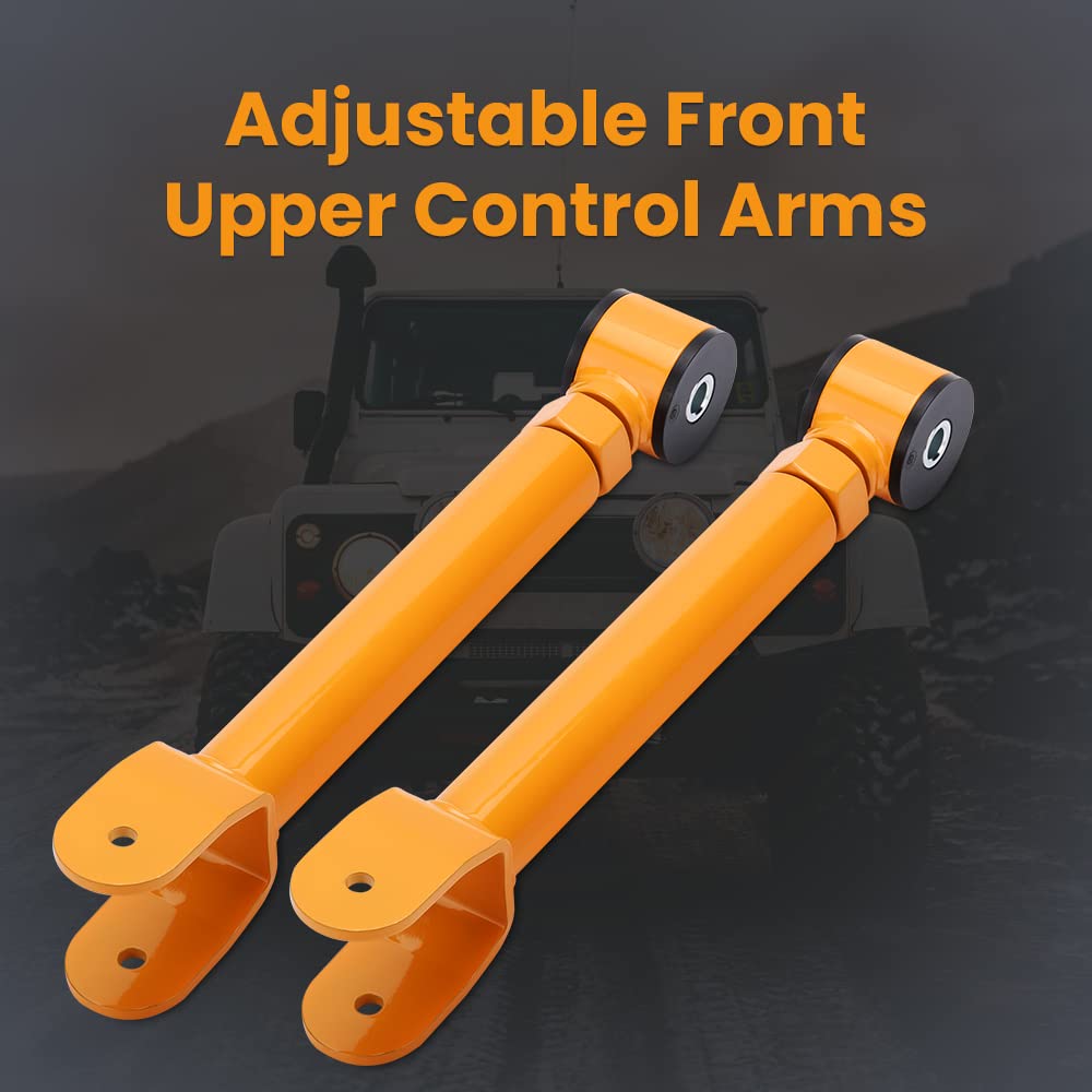 maXpeedingrods Zestaw Regulowanych Wahaczy do Jeep Grand Cherokee | wahacze do Jeep Wrangler TJ, Cherokee XJ, Grand Cherokee ZJ, przód górny