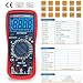 Automotive Multimeter, True RMS CAT III 600V, AC/DC Voltage/Current Tester, Temp/Freq/Ohm/Duty Cycle, 4-8 Cylinder Dwell Angle Test, Capacitance & HVAC/Industrial Tools with Engine RPM Measurement.