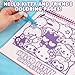 Hello Kitty and Friends Café Sketchbook, 20-Page Hello Kitty Notebook & Pen, Cute School Supplies, Coloring Book, Sanrio Stationery