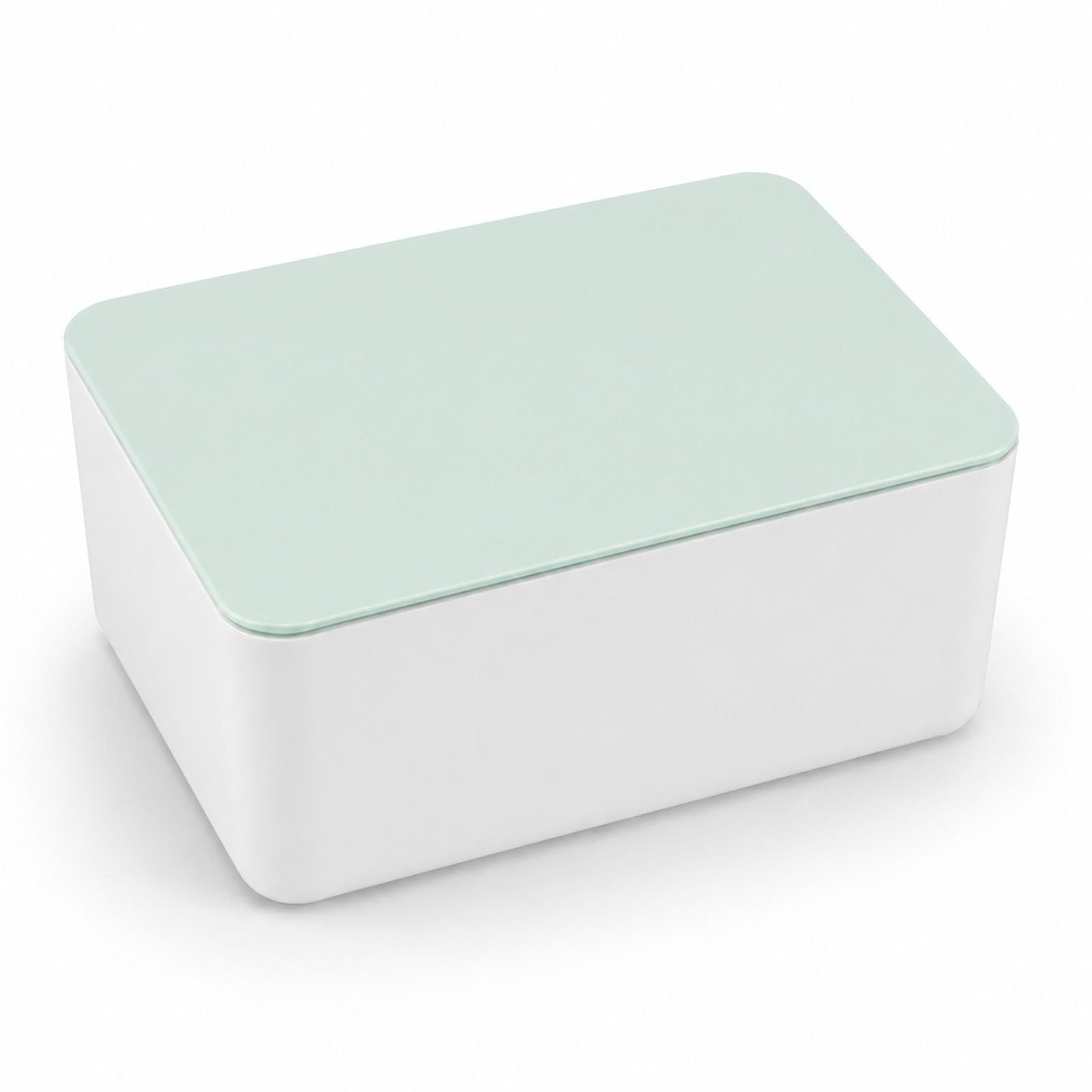 Porta Scatola Per Salviette Porta Scatola Dispenser Scatola Per Salviettine Scatola Porta Salviette Umidificate Può Essere Utilizzato Per La Carta Di Stoccaggio, Salviette, Verde Bianco