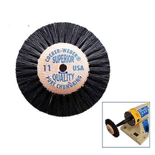 Wood Hub Rotary Wheel Bristle Brush #11Jewelry Cleaning Deburring Polishing & Finishing