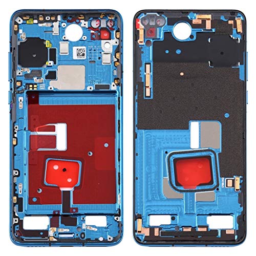 Cadre moyen pour Huawei P40 bleu châssis de remplacement avec touches