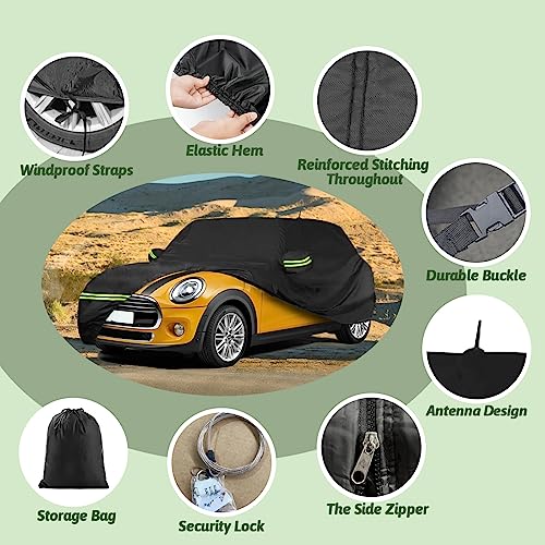 Image of Car Cover for 2014-2024 Mini Cooper Clubman /Countryman 4 Door, Waterproof All-Weather Protection Full Cooper Car Cover with Cotton