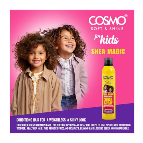 Cosmo Hair Care For Kids Soft & Shine Shea Magic Nourishing Sheen Spray 300ml miniatura 2