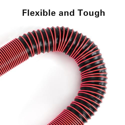 Image of 15FT RV Sewer Hose with Bayonet Fittings and 4-in-1 Adapter Elbow | EXTREME Heavy Duty 24 Mil, TPE Material, Abrasion Resistance and Crush Protection, Red
