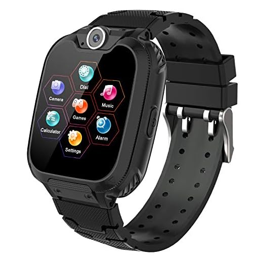 Kids Games Smartwatch Phone - 1.44'' HD Touch Screen Boys Girls Watch with MP3 Player 2 Way Call Camera Clock Voice-Record Calculator for Students Back to School Learning Birthday Gifts, Black