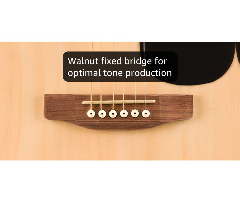 Fender FA-25 Dreadnought Acoustic Guitar Kit, Walnut Fingerboard, Natural