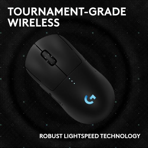 Image of Logitech G PRO 2 Lightspeed Wireless Gaming Mouse, Right- or Left-Handed Mouse with up to 4 Customisable and Switchable Magnetic Side Buttons, 32K DPI Sensor, USB-C Charging, for PC /Mac