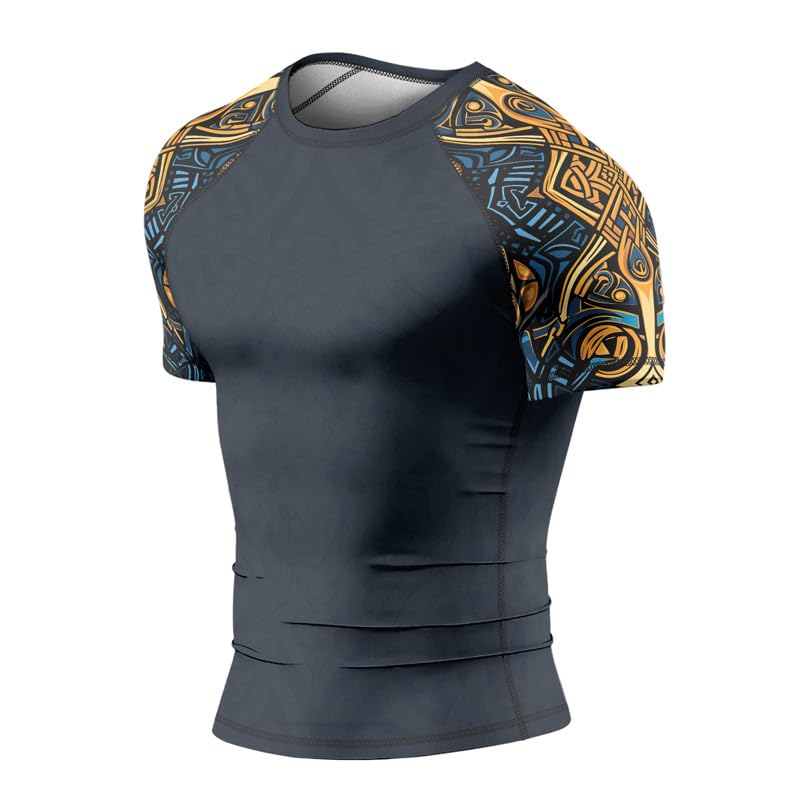 Viking Short Sleeve Compression Rash Guard – BJJ Rash Guard for Men, Perfect for Jiu Jitsu, No-Gi, and Grappling3