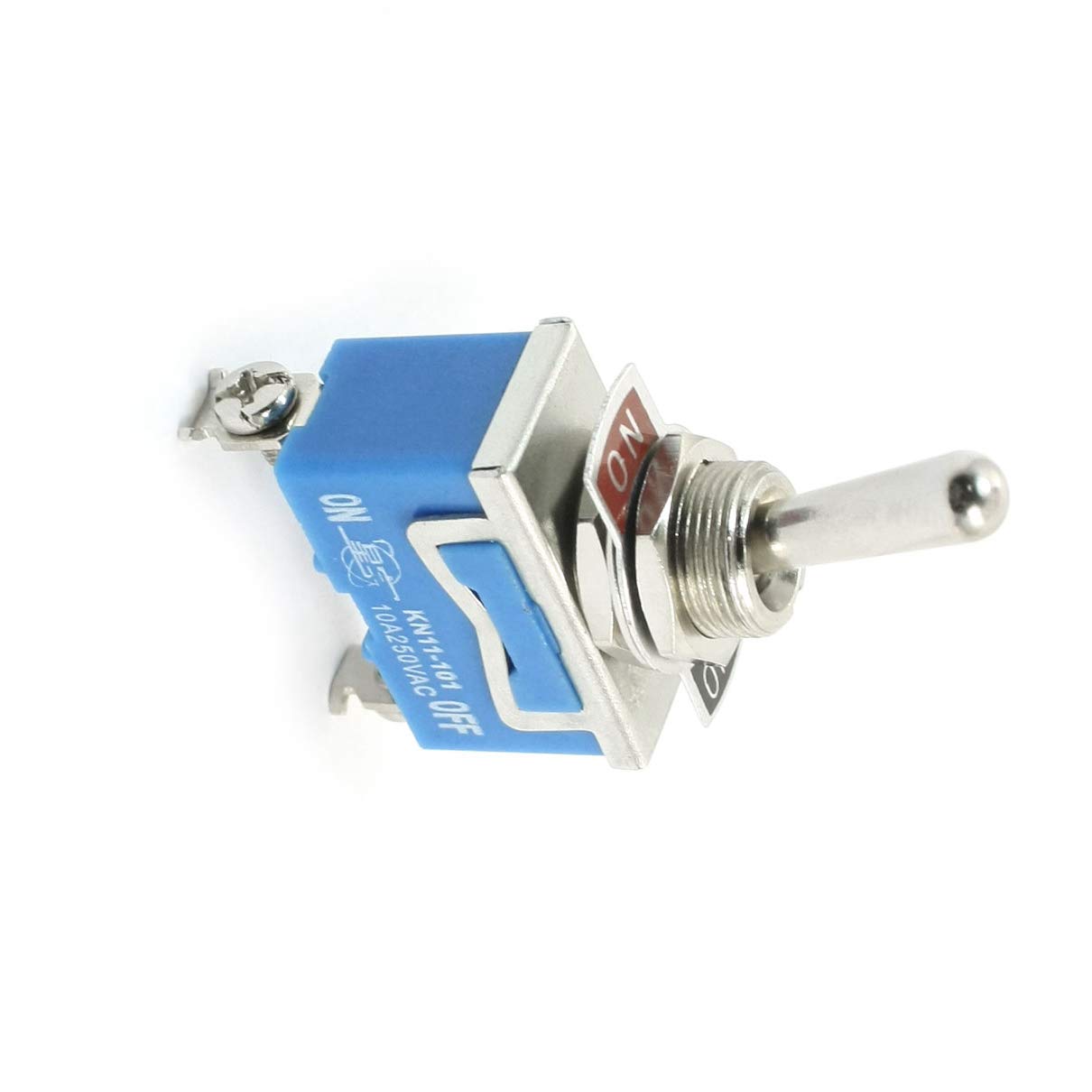 Aexit AC250V 10A Toggle Switches ON/Off SPST Power Control Toggle DPST Toggle Switches Switch KN11-101