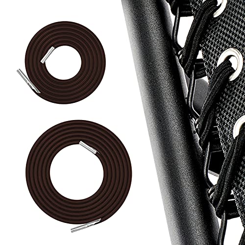Meideli Chairs Replacement Cords Lounge Recliner Universal Replacement Laces Folding Deck Chair Beach Chairs Elastic Laces With Metal Stopper Repair Kit- 4 Pcs (Brown) #TOP2