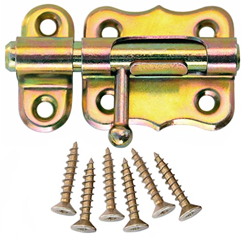 Bolzenriegel Türriegel Schlossriegel Möbelriegel Schubriegel 40 mm Gelb Verzinkt Bolzenriegel Türriegel Schlossriegel Möbelriegel Schubriegel 40 mm Gelb Verzinkt