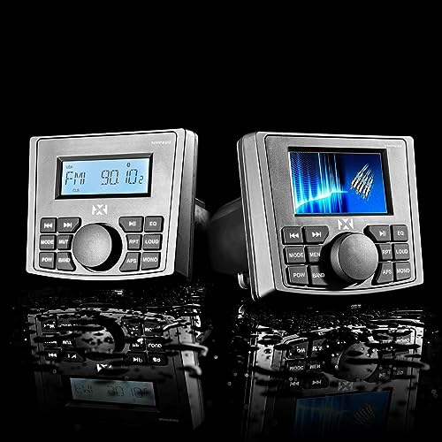 Radio marina NVX NMPS20 con Bluetooth y pantalla LED miniatura 6