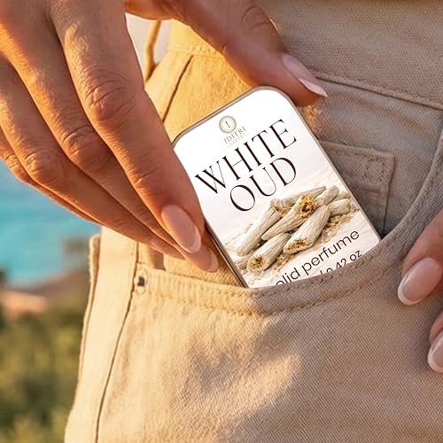 Image of Solid Perfume |White Oud&Cool Epic Alcohol Free Wax Perfume Balm, Long Lasting | Pocket Tin 12g, Pack Of 2| Non Greasy Smooth Glide, Travel Friendly Unisex Gifts He Or Her