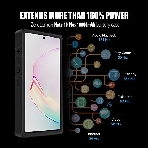 image for ZEROLEMON Galaxy Note 10 Plus Battery Case 10000mAh, Fast Charging & A