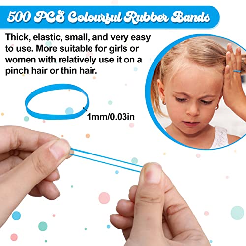 662Pcs Tail Hair Tool Set, Hair Loop DIY Styling Tool for Woman Girls, French Hair Braid Tool for Twist Plait Ponytail - Thumbnail 4