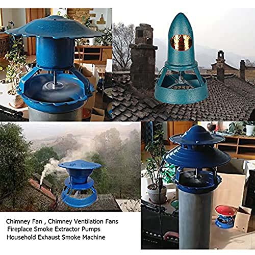 Ventilador eléctrico de la inducción del Borrador 120W para la Chimenea de la Estufa de Madera, Extractor de la Chimenea 220V con el convertidor de Voltaje, Aumenta la eficiencia del Escape del Humo,