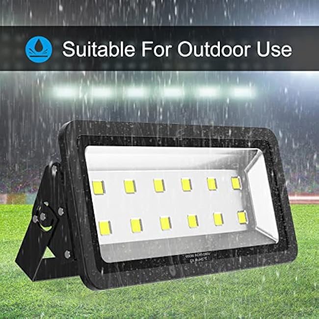 600W LED Flood Light Daylight White 6000K