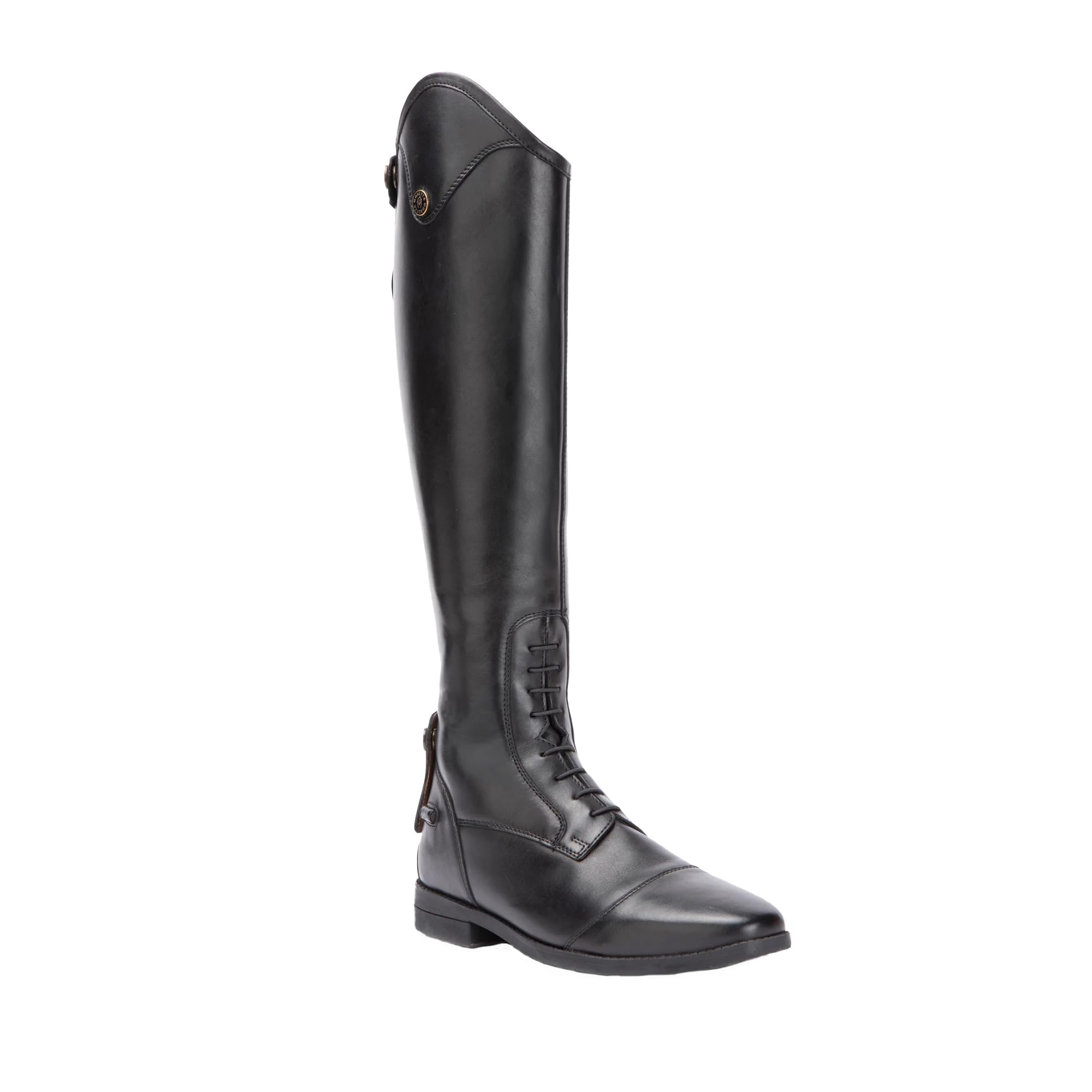 Moretta Ortona - Stivali da equitazione unisex, in pelle, lunghi