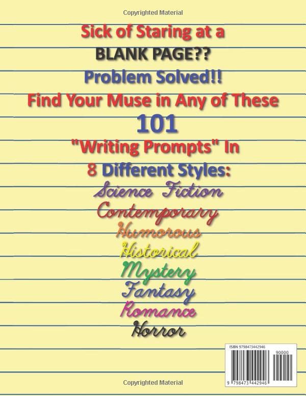 101 Story Starters for Teens Grades 8-12: A Handbook of Fun Fiction Prompts For Switching On a Teen's Creative Writing - Image 2