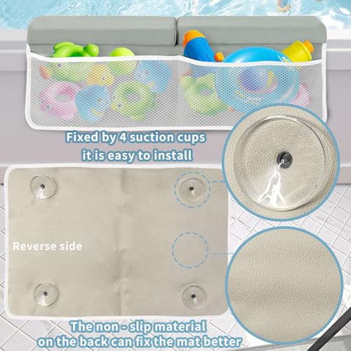 Image of KOMIDK Bath Kneeler and Elbow Rest pad Set for Baby and Toddler Bathing Baby Bath Kneeler and Elbow Rest pad Set Quick Drying, Foldable Non-Slip