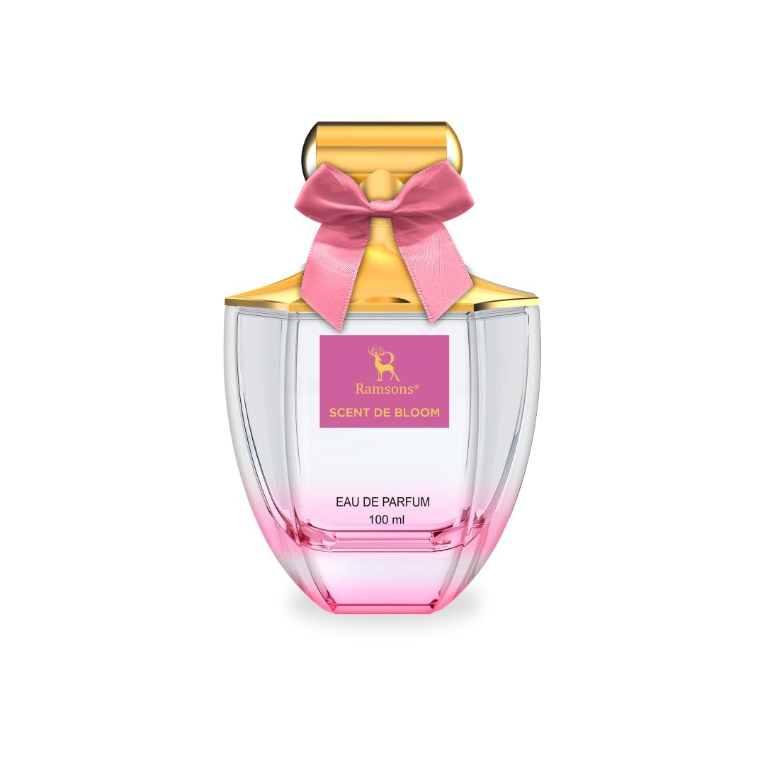 SCENT DE BLOOM Eau De Parfum | 100ML |Perfume For Women | TN - Bergamot, Lemon, Aquatic | MN - Jasmine, Lilly of the valley, Rose, Orange Blossom | BN - Cedar, Musk, Vanilla, Sandalwood