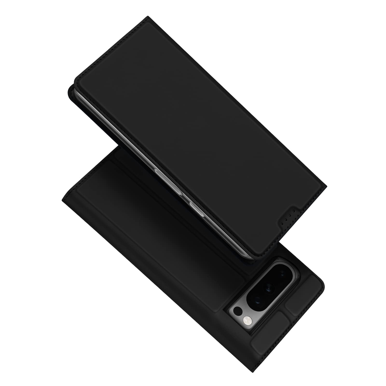 GOKEN Cover In Pelle PU Con Portafoglio Per Google Pixel 7 Pro: Custodia Folio Magnetica Con Slot Carte E Supporto, Marrone