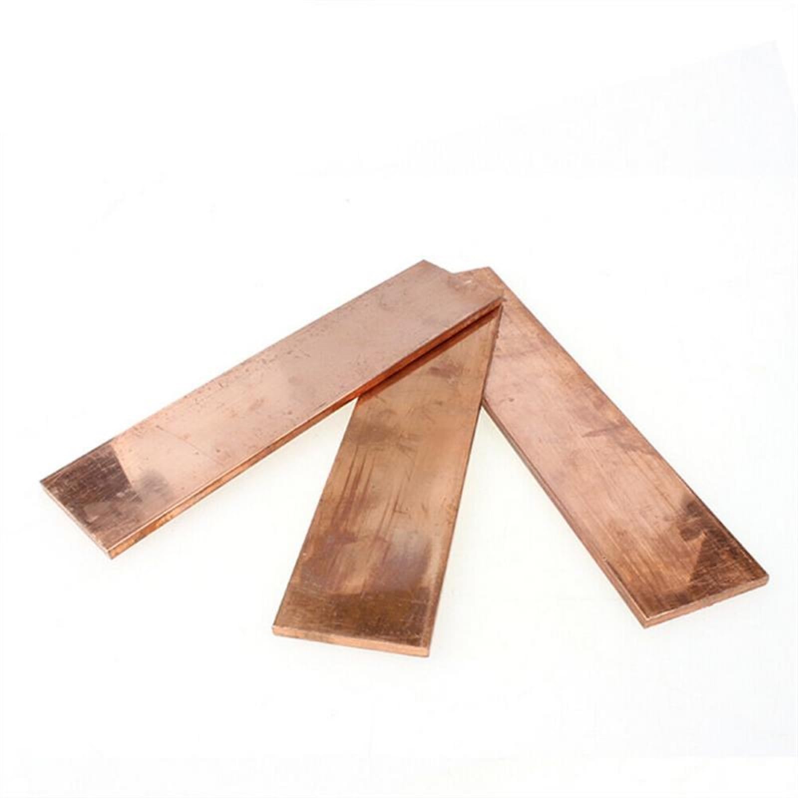 Feuille Plate 1pc T2 Bande de cuivre Plaque de cuivre 99,9% Pure Rouge Plaque métallique Plate Épaisseur 1 mm à 5 mm Matériaux carrés (1,5 x 15 x 250 mm)