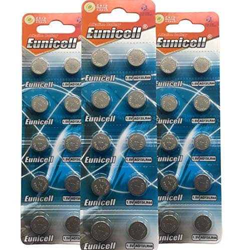 Baterías botón alcalinas AG13 x100 Eunicell