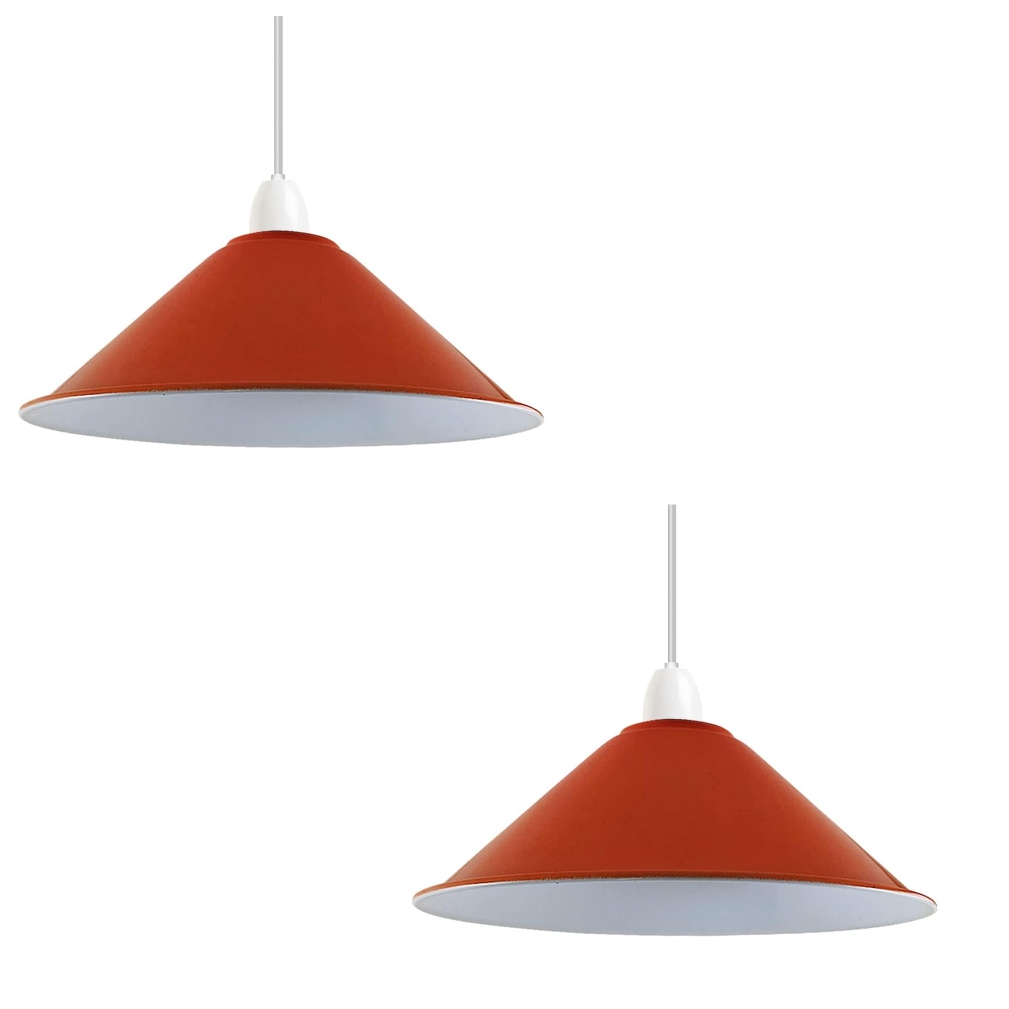 LEDSone Modern Industrial Metal Easy Fit 22cm Cone Shape Pendant Ceiling Light Lampshade for Bed Room, Kitchen, Living Room, Conservatory, Dining Room โ image 1