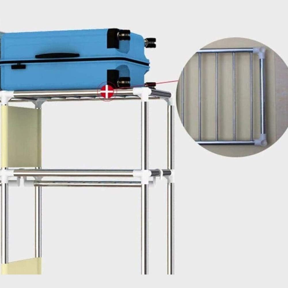 Clothes Closet Fabric Wardrobe Portable Closet Wardrobe Quick and Easy to Assemble Extra Strong and Durable, Used to Store Clothes, Shoes, Toys,A