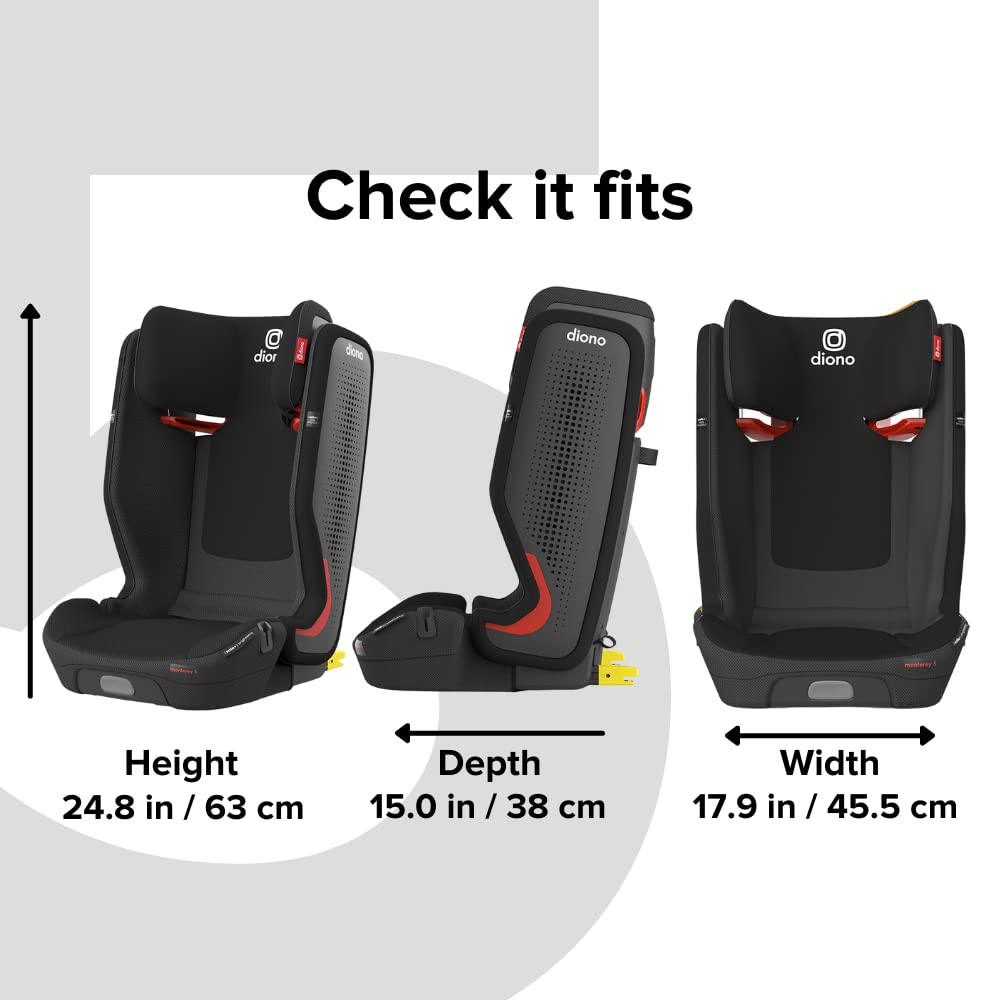 Diono Monterey 5iST FixSafe High Back Booster Car Seat with Expandable