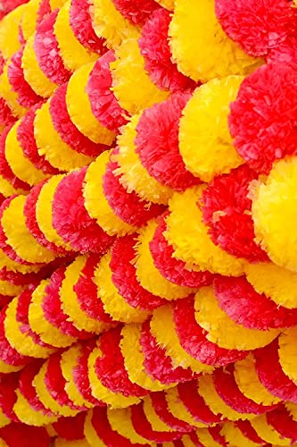 D-tone-Decorative-Marigold-Garland-Mala-Artificial-Flower-Genda-Phool-5-Feet-Long-for-Decoration-Home-Wedding-Festivals-Durga-Pooja-Diwali-Ganesh-Chaturthi