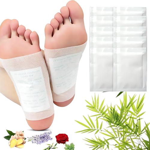 20 Pezzi Cerotti Detox Piedi Cerotti Detox Giapponesi con Ingredienti Tradizionali Naturali Autoadesivi per il Piedi per Rimuovere L'Umidità Eliminare Le Tossine E Aiuto Sonno Aumentare il Metabolismo