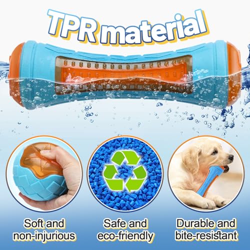 MEWTOGO 3 piezas juguetes flotantes para perros TPR miniatura 2